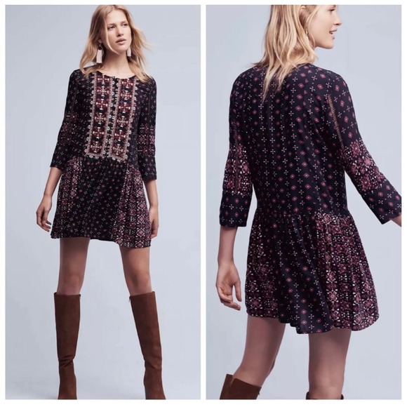 Anthropologie Vanessa Virginia Kaleidoscope Dress Womens XL - Picture 1 of 7